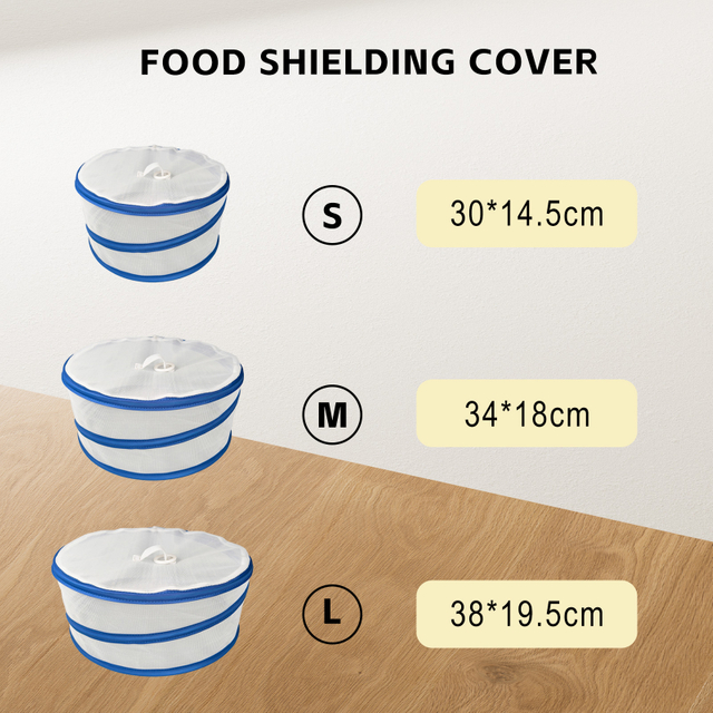 Bottomless Reusable Fine Mesh Food Cover – For Hiking, Parties & Travel