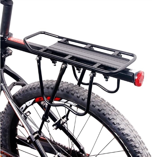 Quick Release Bicycle Rear Luggage Cargo Carrier with Adjustable Aluminum Bike Rear Seat Rack