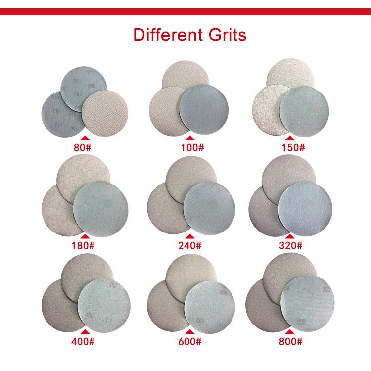 5inch 125mm Hook and Loop Dry Grinding Sandpaper Sanding Discs for Polishing