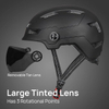Adult Bike Helmet with USB Charging LED Front and Rear Lights Mountain & Road Bike Helmet