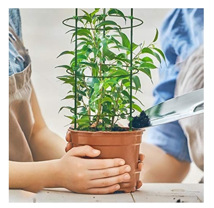 Plant Support Cages, 18 Inches Plant Cages with 3 Adjustable Rings