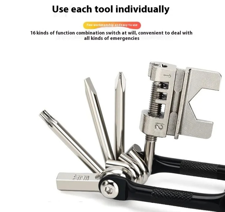 Pocket Size Bike Multitool 12 in 1 Bicycle Multi Tool Repair Kit