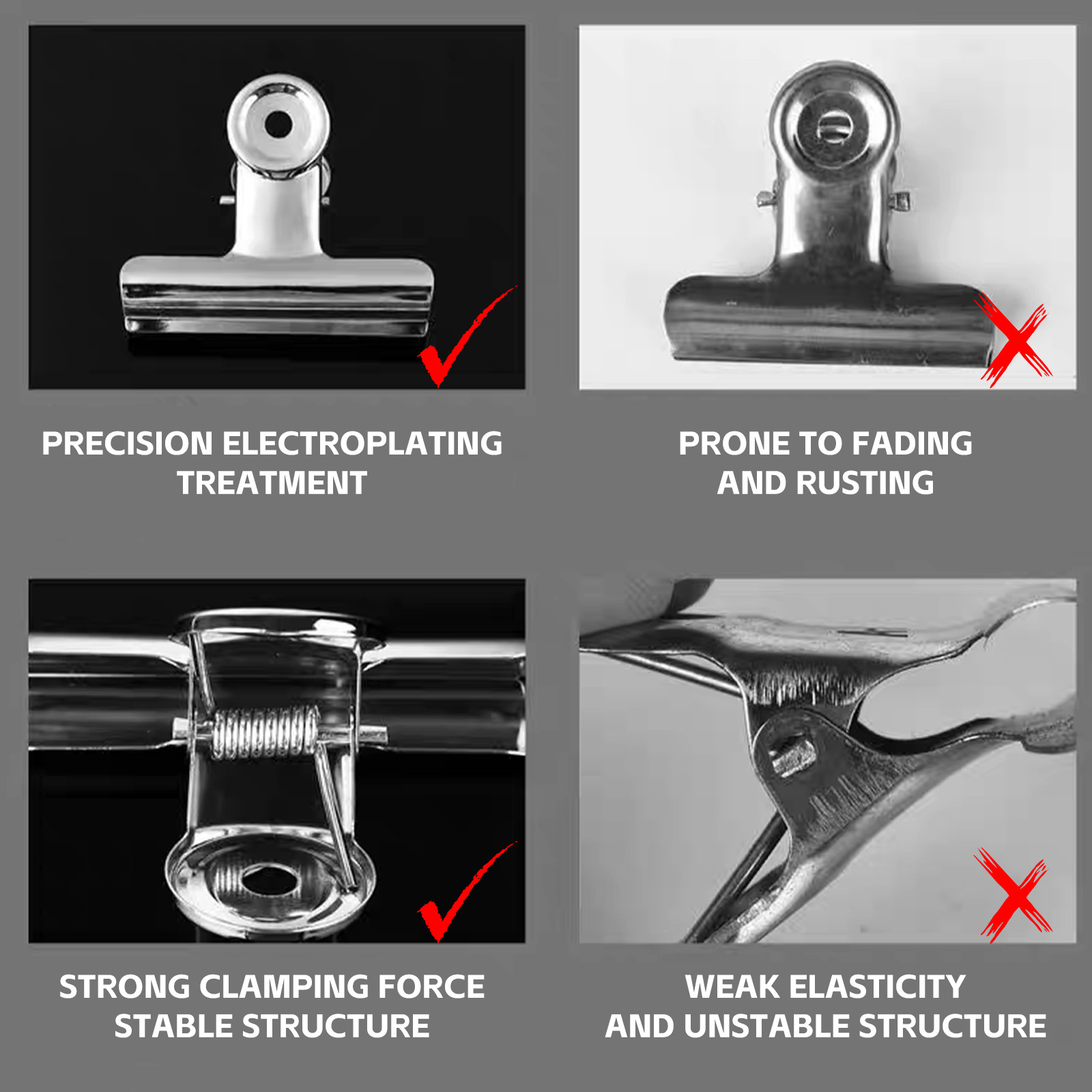 Magnetic Wall - Mounted File Clips: Durable Metal Clips for Long - Term Document Organization