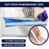 Premium White Soft-Edge Foam Masking Tape – Ideal for Automotive Door Jam Sealing & Protection