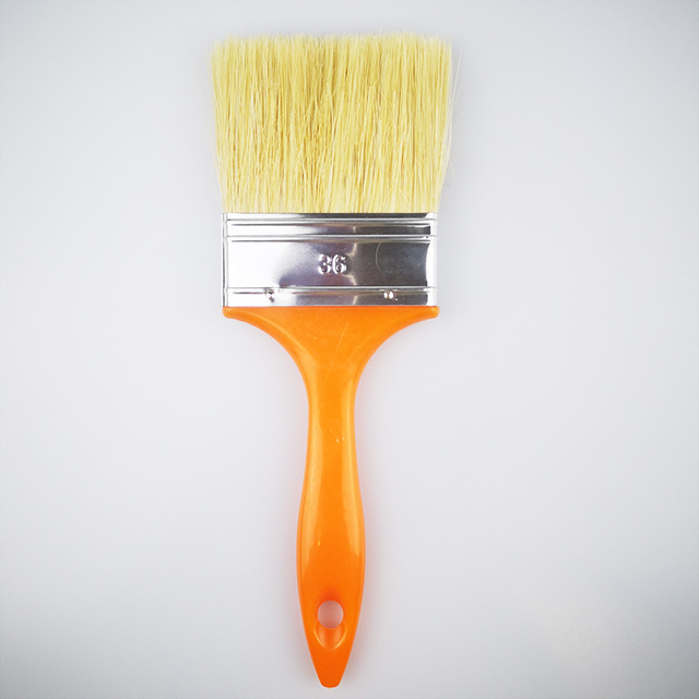 Hotsale Hog Bristle 75mm Orange Plastic Handle Paint Brush for Painting