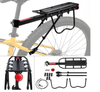 Quick Release Bicycle Rear Luggage Cargo Carrier with Adjustable Aluminum Bike Rear Seat Rack