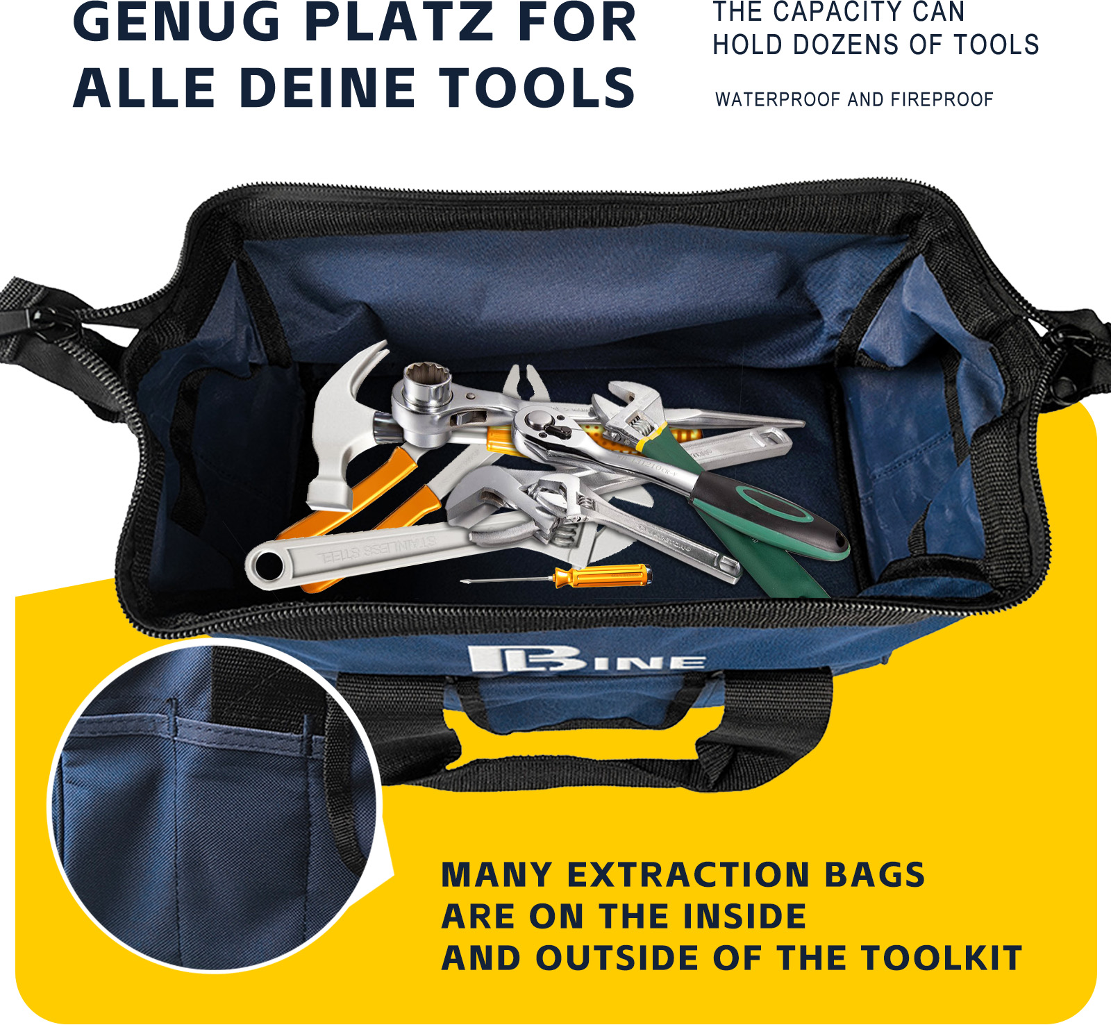 Ergonomic Tool Bag with Smart Storage Solutions