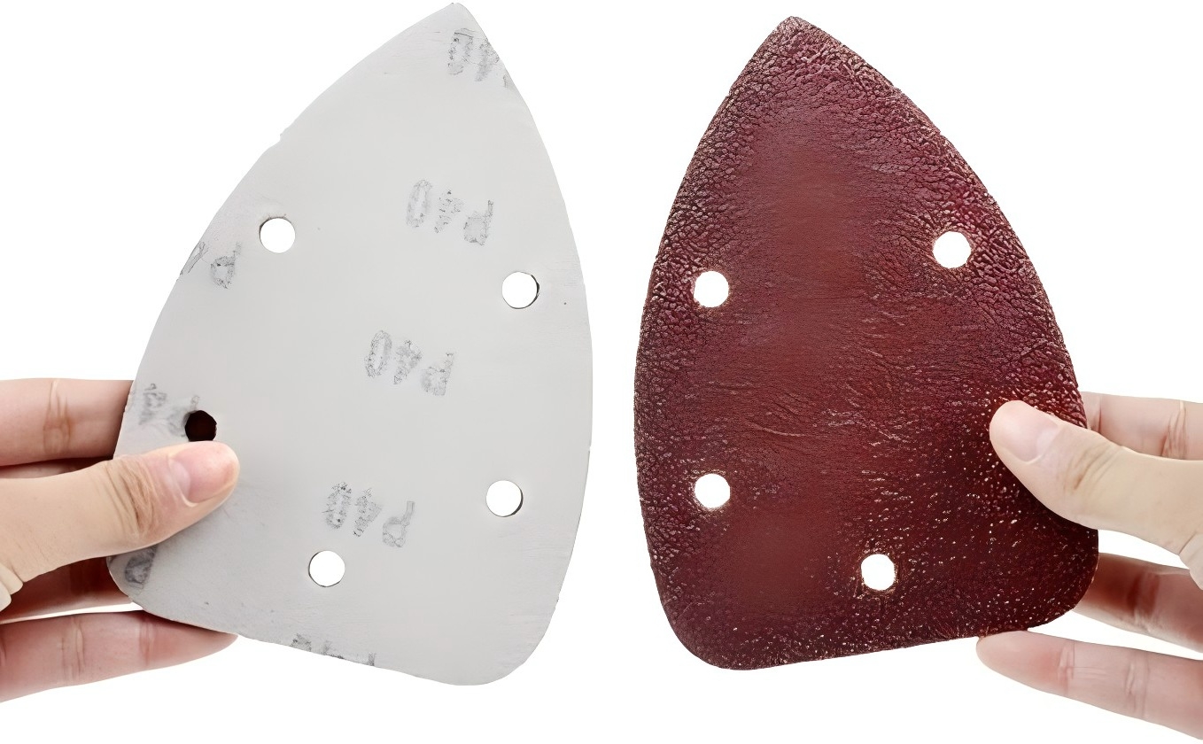 105X152mm Aluminum Oxide Hook and Loop Triangle Sanding Discfor Multi Sander