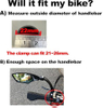 New Handlebar Bike Mirror, HD, Explosion Proproof, Electric Bike Mirror