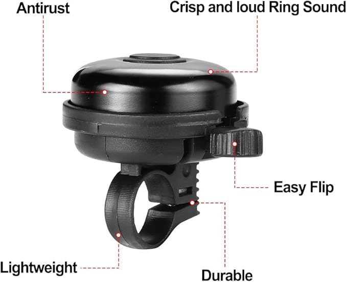 Classic Bicycle Bells, Aluminum Bicycle Bells, Loud and Clear Sound Quality