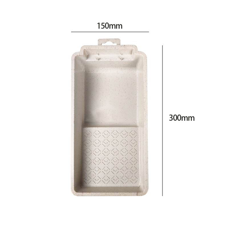 4 Inches Wheat Stone Colored Plastic Paint Tray