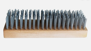 Long Wood Handle Stainless Steel Wire Scratch Brush