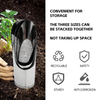 3PCS Garden Shovels: Metal Soil Scoops & Succulent Planting Potting Spades