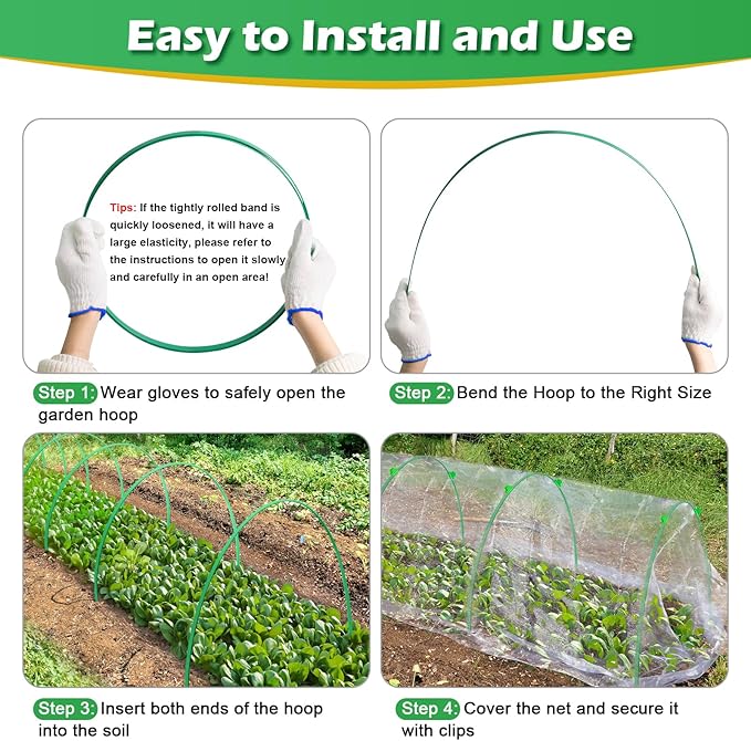 High Quality Garden Stakes for Fabric Netting, DIY Plant Support Garden Stakes