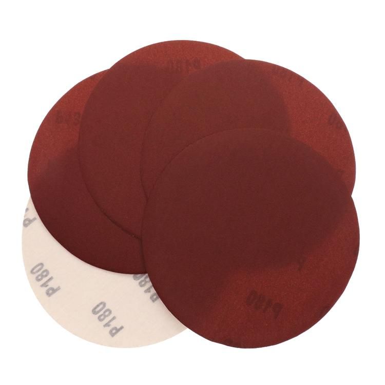 4-7inch Hook and Loop Aluminum Oxide Sandpaper for Polishing Grinding