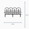 (Common: 0.5-in*23-in*13-in; Actual: 0.54-in*23.2-in*13.2-in) White Polyresin Garden Edging