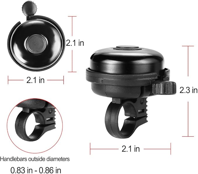 Classic Bicycle Bells, Aluminum Bicycle Bells, Loud and Clear Sound Quality