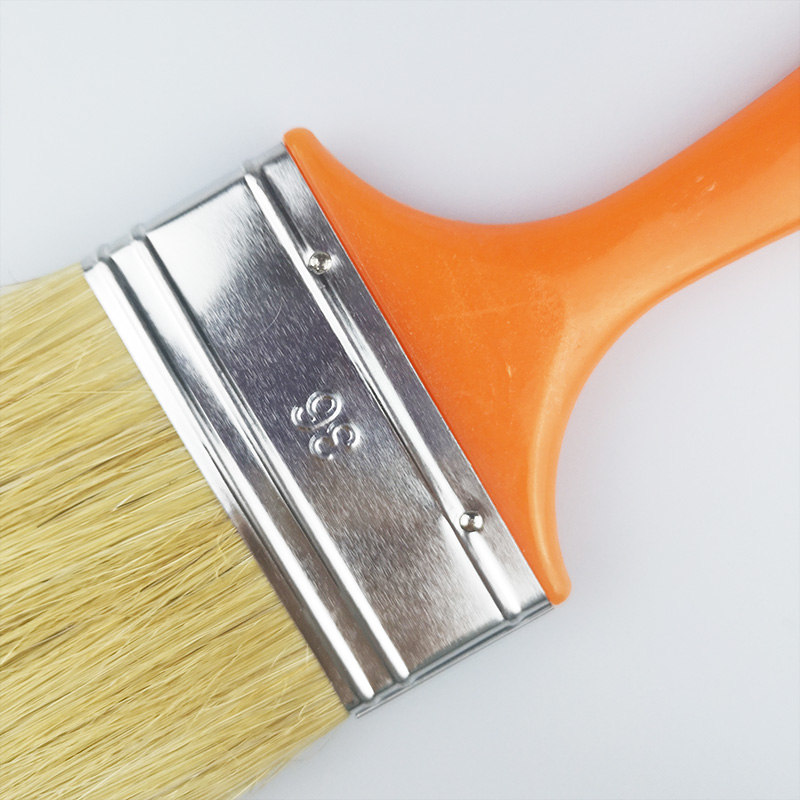 Hotsale Hog Bristle 75mm Orange Plastic Handle Paint Brush for Painting