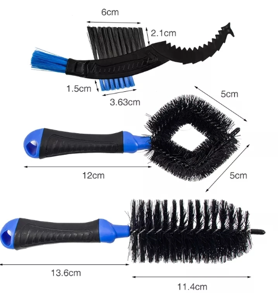 Bicycle Cleaning Brush Chain Cleaning Brush Gears Cleaning Brush Set