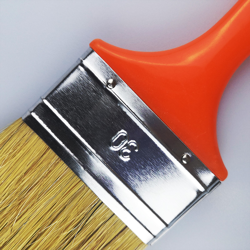 Hotsale Hog Bristle Orange Plastic Handle Paint Brush for Painting Home