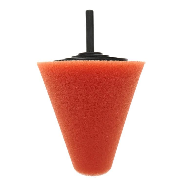 Orange Polishing Foam Sponge Cone Polishing Pads for Car Wheel Hub