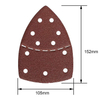 105X152mm Aluminum Oxide Hook and Loop Triangle Sanding Discfor Multi Sander