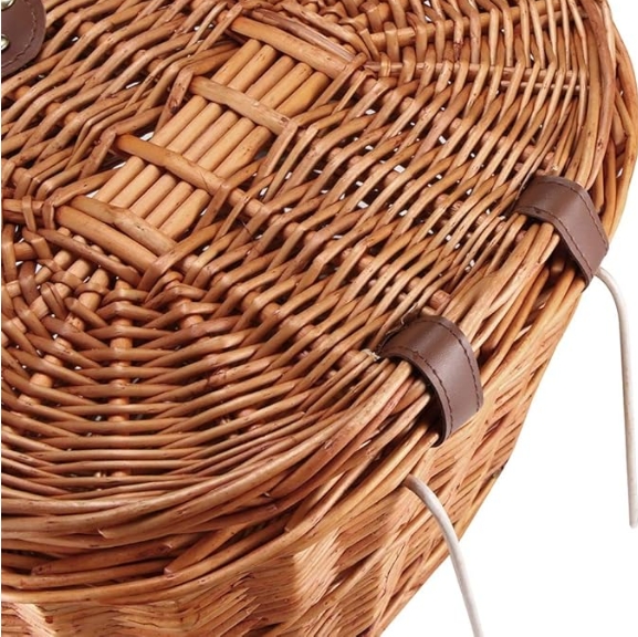Bicycle Front Basket Wicker Picnic Basket 
