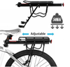Quick Release Bicycle Rear Luggage Cargo Carrier with Adjustable Aluminum Bike Rear Seat Rack