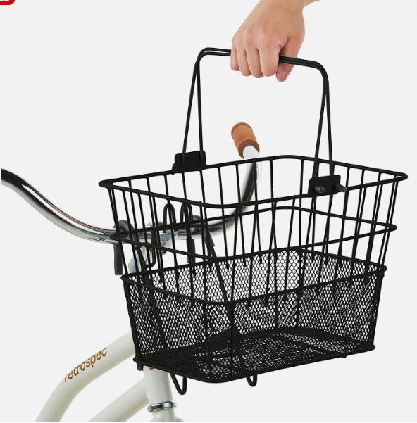 Bike Bicycle Metal Rear Basket 