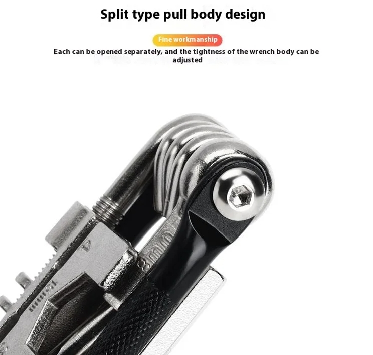 Pocket Size Bike Multitool 12 in 1 Bicycle Multi Tool Repair Kit