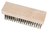 Long Wood Handle Stainless Steel Wire Scratch Brush