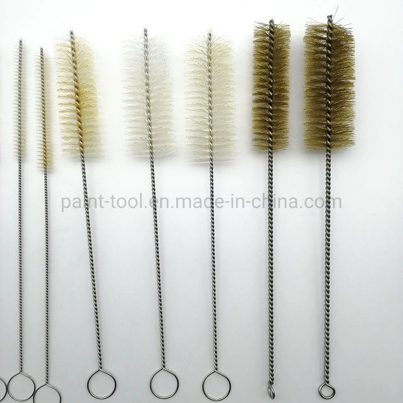 Short Laboratory Brush Test Tube Brush Kit for Cleaning Wire Pipe Tube