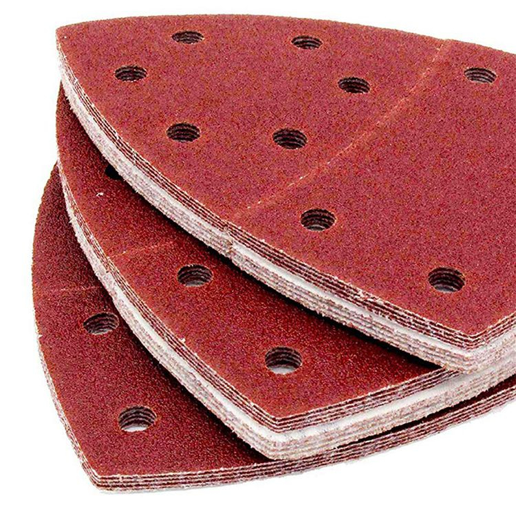 105X152mm Aluminum Oxide Hook and Loop Triangle Sanding Discfor Multi Sander