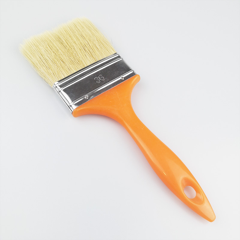 Hotsale Hog Bristle 75mm Orange Plastic Handle Paint Brush for Painting