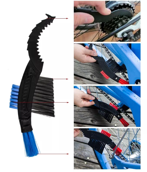 Bicycle Cleaning Brush Chain Cleaning Brush Gears Cleaning Brush Set