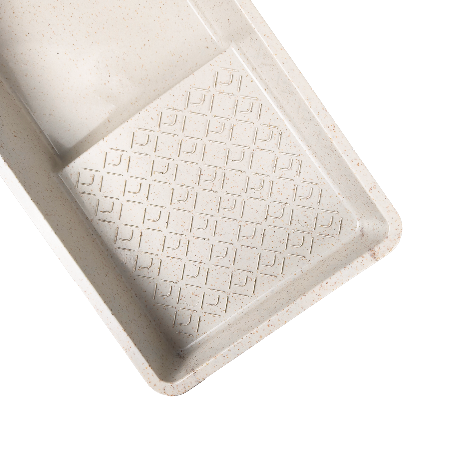4 Inches Wheat Stone Colored Plastic Paint Tray