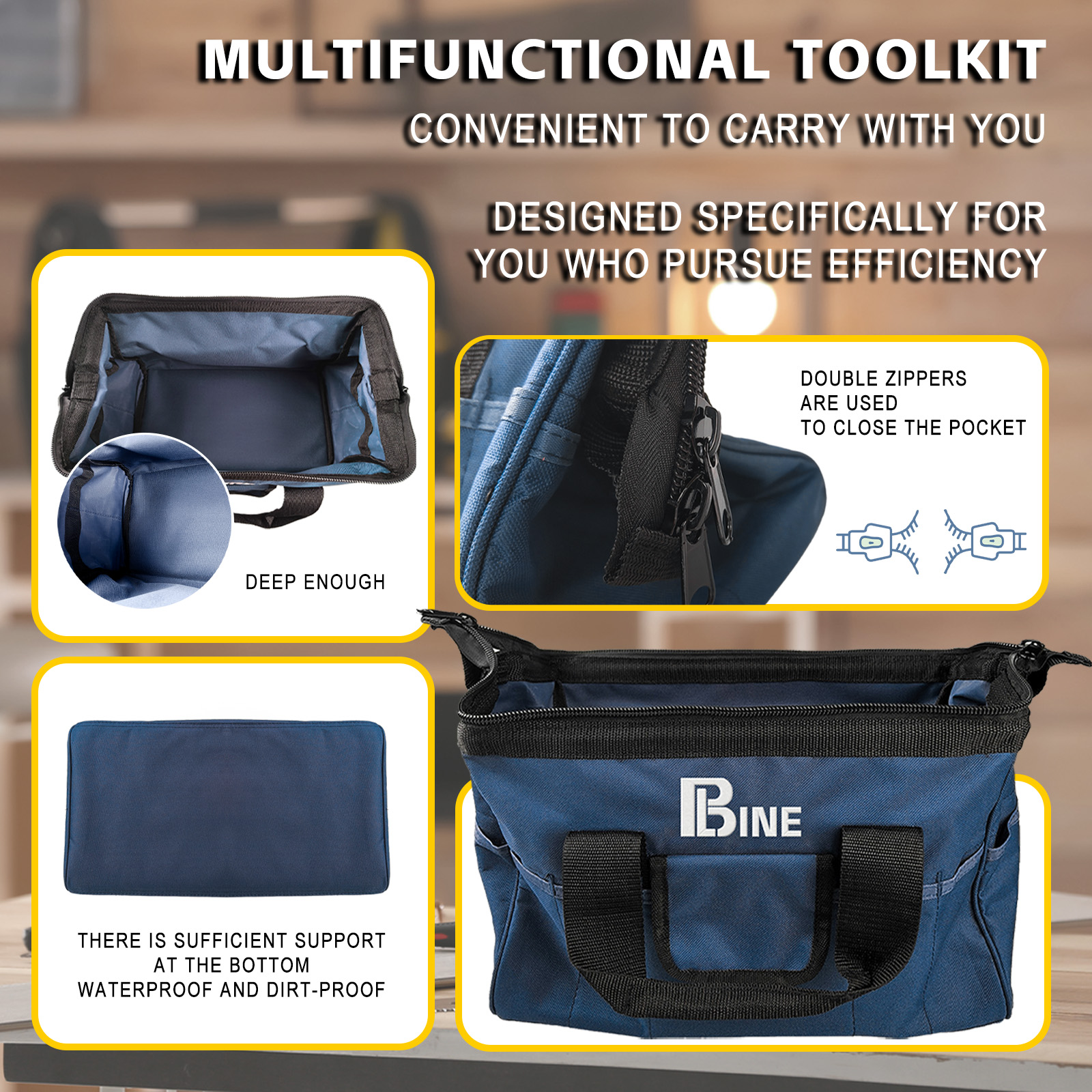 Ergonomic Tool Bag with Smart Storage Solutions