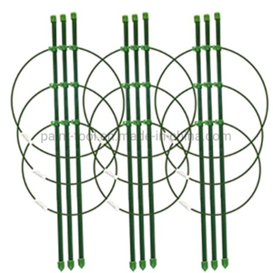 Plant Support Cages, 18 Inches Plant Cages with 3 Adjustable Rings