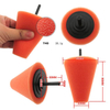 Orange Polishing Foam Sponge Cone Polishing Pads for Car Wheel Hub