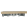 Long Wood Handle Stainless Steel Wire Scratch Brush