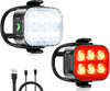 Bike Light for Night Riding, USB Rechargeable Bike Light Front and Rear, Waterproof IP65