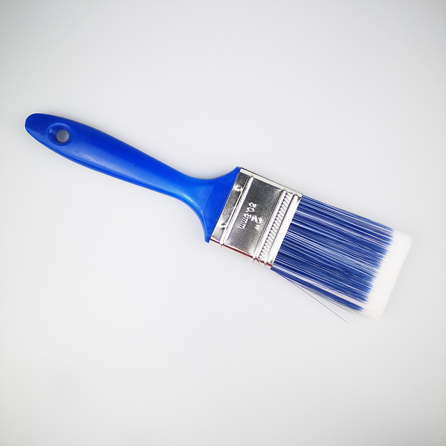 Hotsale Blue Plastic Handle PET Bristle 2" Paint Brush for Painting