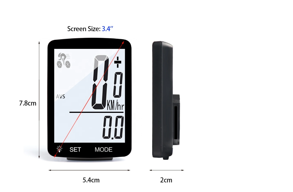 Multifunctional Wireless Waterproof Bicycle Computer for Cycling Sports