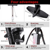 Portable Multiple Function Bicycle Pump with Pressure Gauge