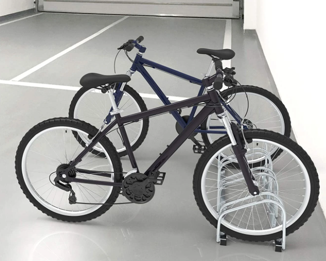 Bike Floor Rack Stand for 4 Bikes, Steel Bicycle Parking Stand Storage Organizer Parking Holder