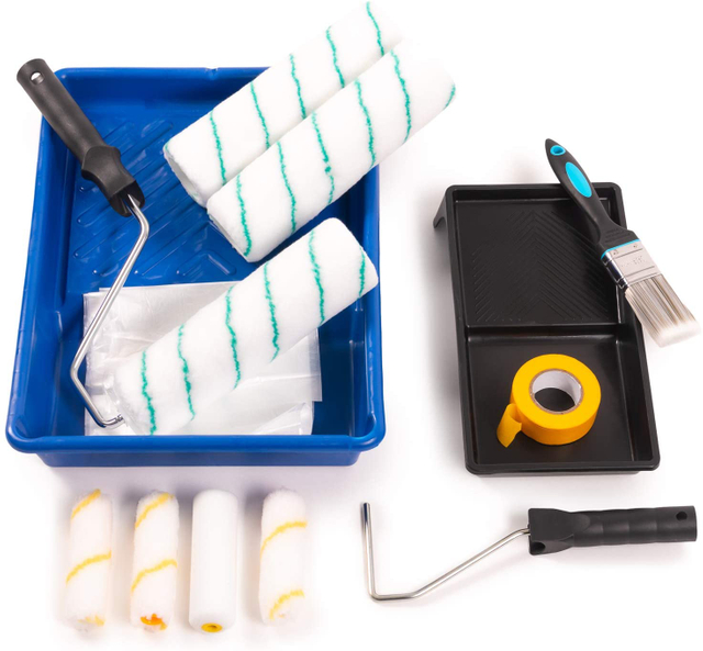 Constuction Tools Amazon Hotasale 14PCS Paint Roller Sets for Painting Walls and Home