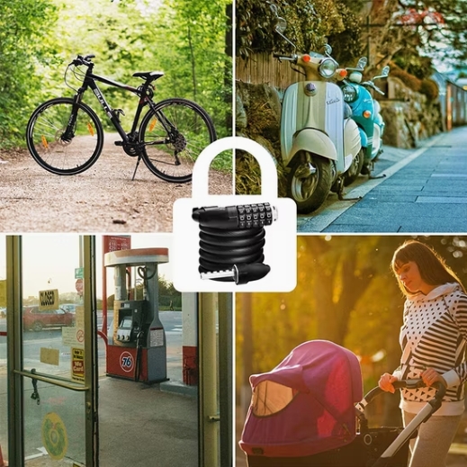 High Quality Bicycle Combination Lock Bike Cable Lock Chain Lock