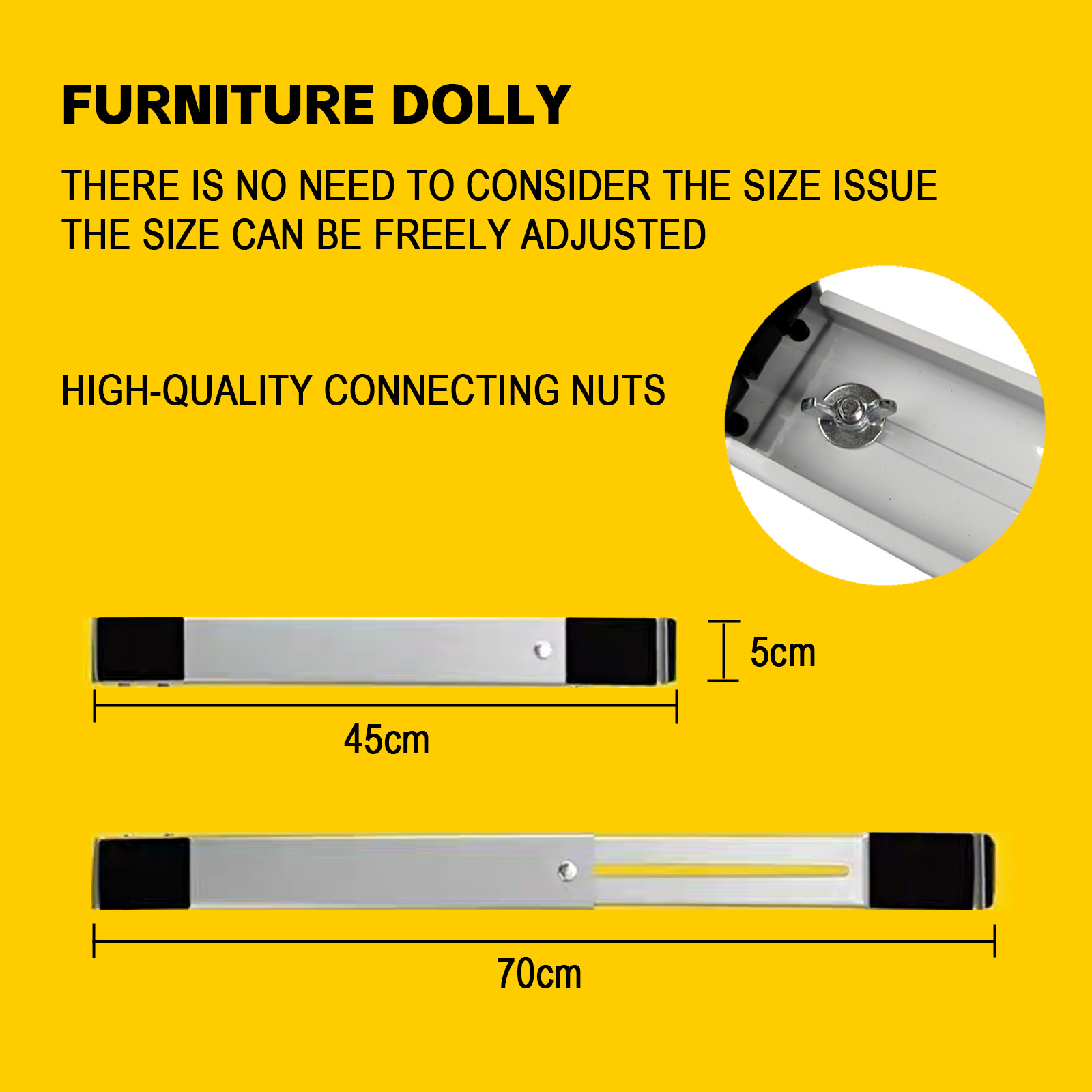 Second Generation Extendable Heavy - Duty Appliance Rollers for Easy Movement