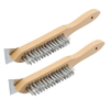 Construction Tools Wooden Handle Steel Wire Brush for Cleaning Hand Tool
