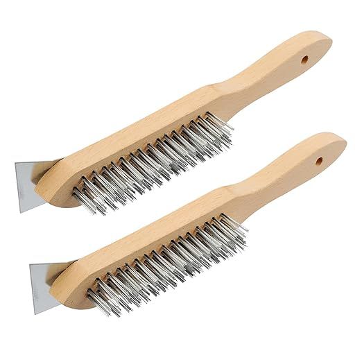 Construction Tools Wooden Handle Steel Wire Brush for Cleaning Hand Tool